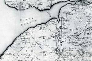 Old Map of North Meols before Southport existed - 1786
